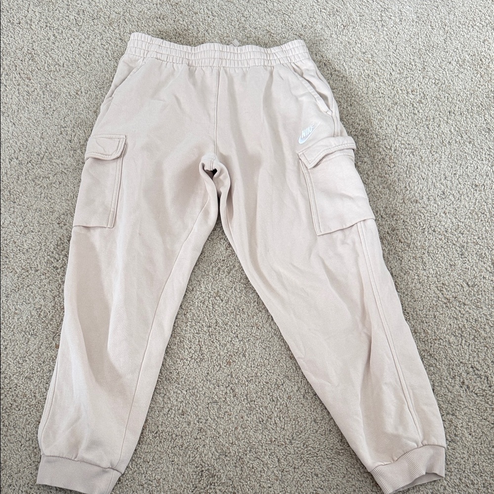 Nike Kids Light Beige Cargo Joggers